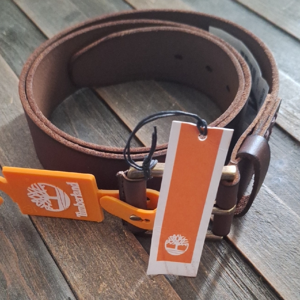 Timberland Men's Brown Leather Belt